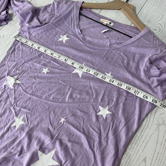 Sundry Purple Stars Long Sleeve - Picture 3 of 9